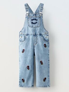 ZARA KIDS MINNIE MOUSE © DISNEY DENIM OVERALLS